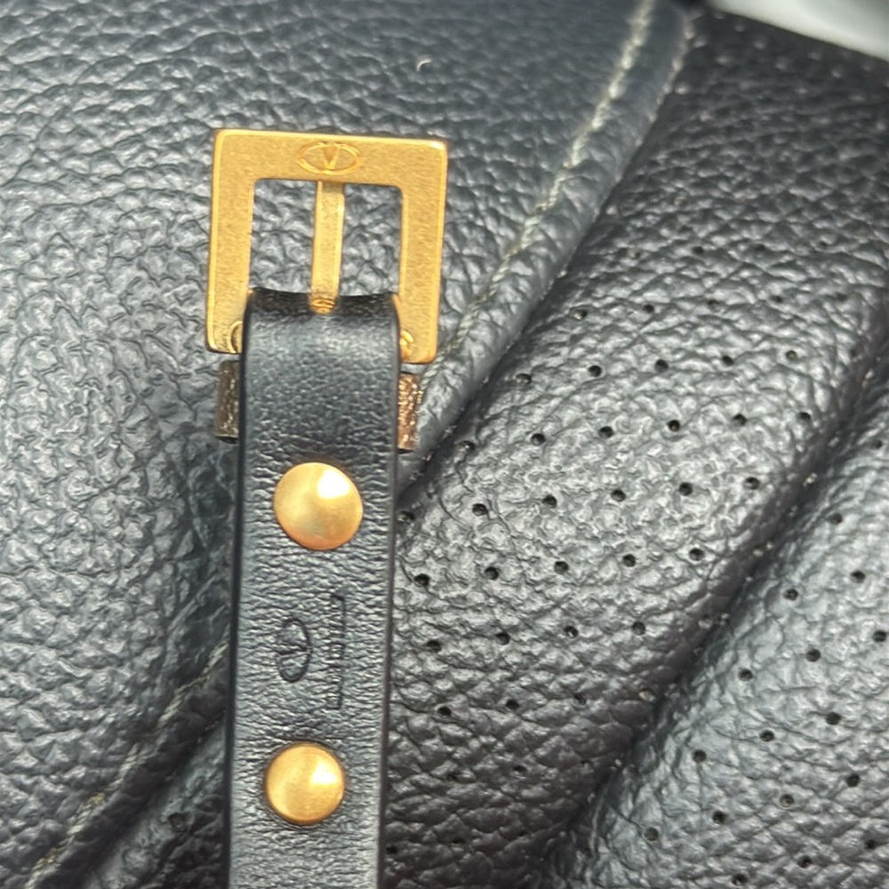 NWOT - Valentino - Leather Rockstud Bracelet - Gold - Never Worn - Picture 4 of 4